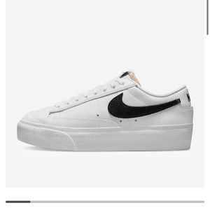 Nike low top platform blazers